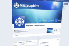 Social media facebook twitter design