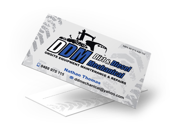 Cooroy diesel mechanic business cards